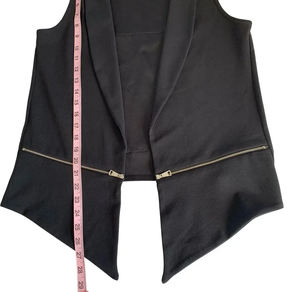 Reworked Apparel Mariah Carey Christmas Graphic Black Custom Upcycled Vest Small